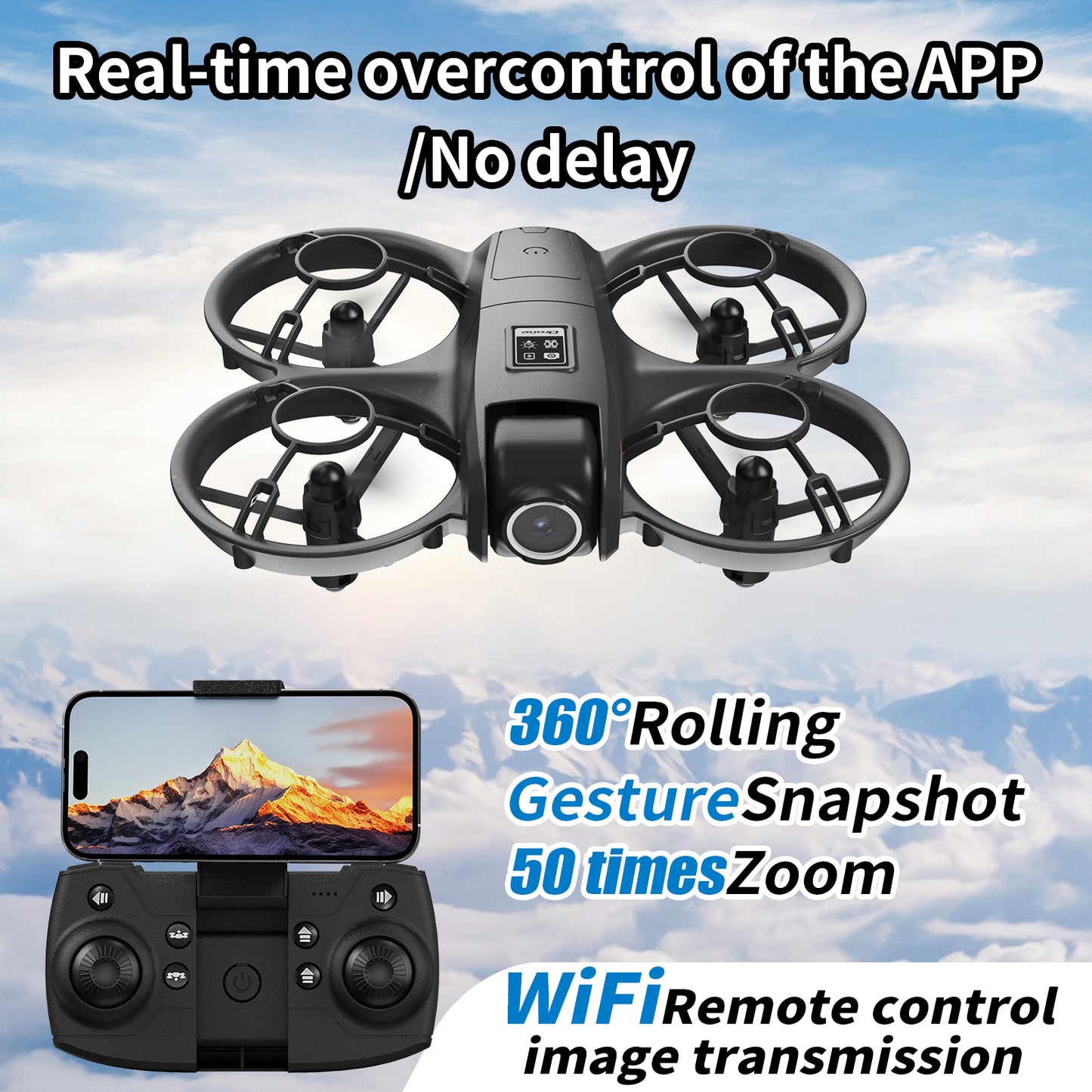 Fly high and take crystal-clear photos, this drone brings your outdoor adventures to vivid life