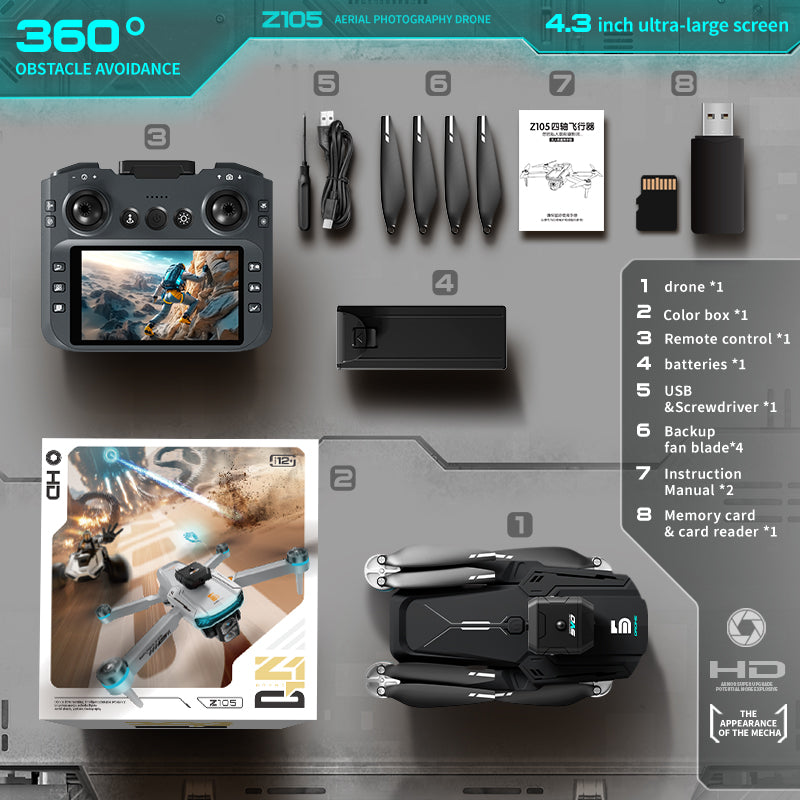 Advanced drone with 5G transmission, real - time HD image transfer without delay