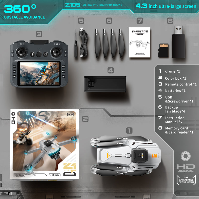 Advanced drone with 5G transmission, real - time HD image transfer without delay