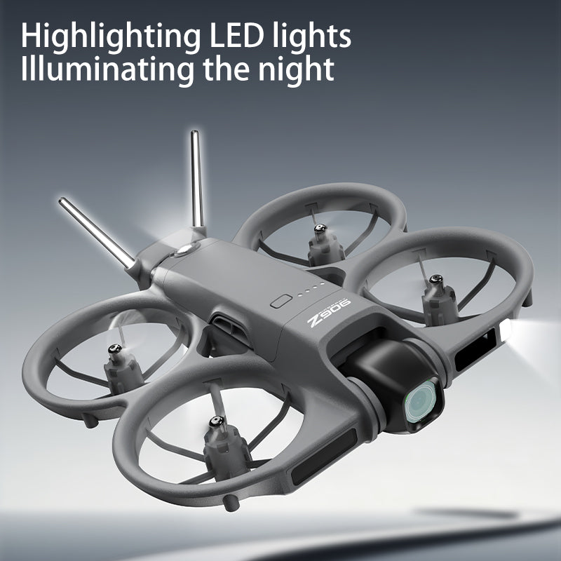 Crash-resistant body, propeller guards, one-key takeoff/altitude hold—safe entry-level drone for kids.