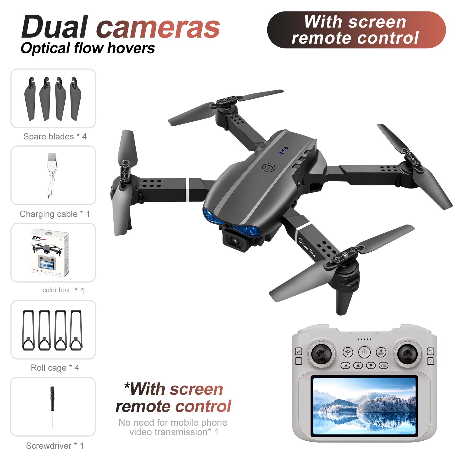 Professional Aerial Drone Stable Hovering Long Battery Life Capture Every Detail Of Outdoor Scenery