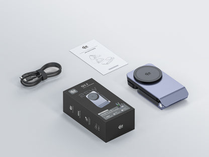 Fast Charging 3-in-1 Stand Style Wireless Charger with Power Bank Foldable Magnetic Mobile Phone Holder Flexible Earphone