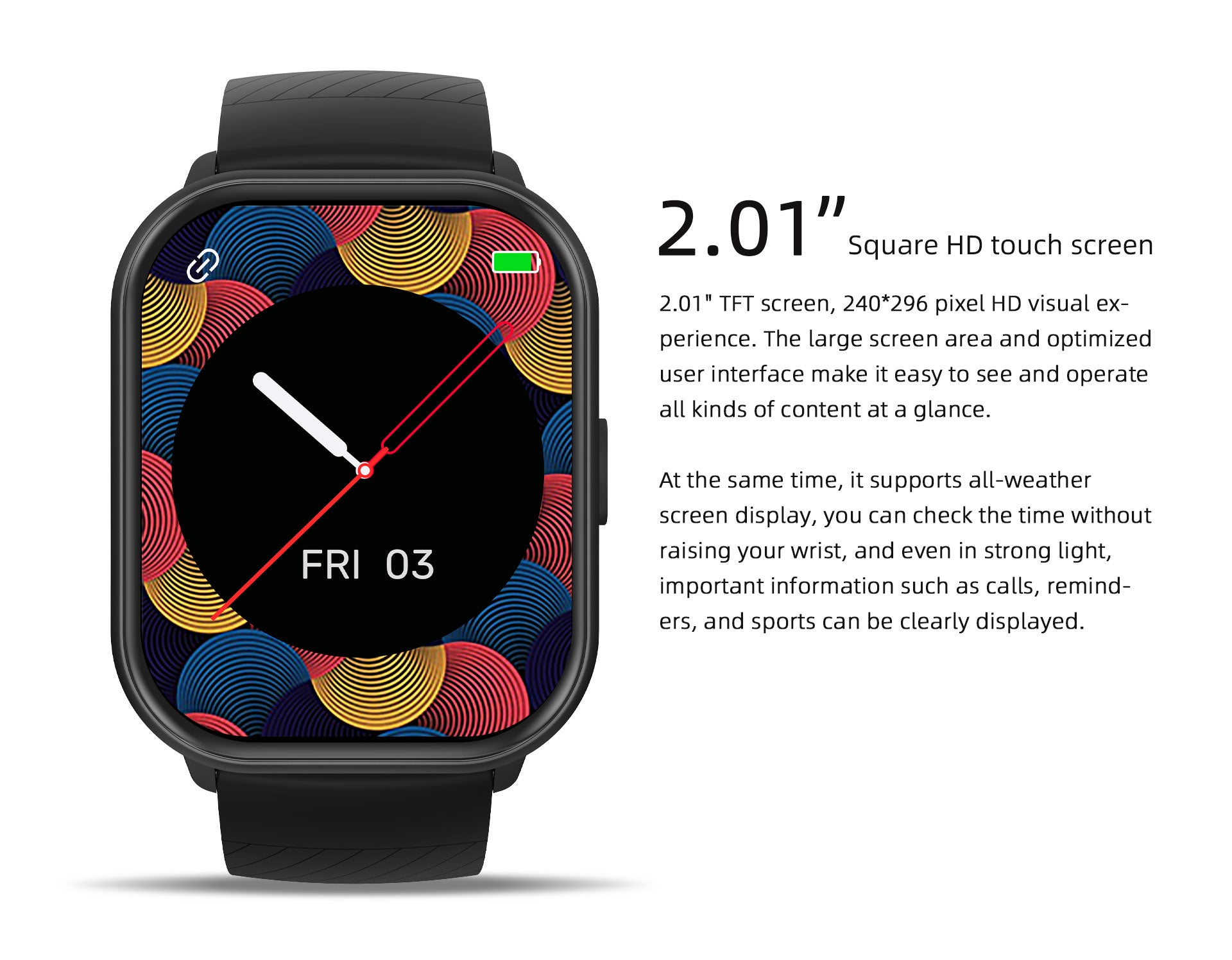 Multifunctional Smartwatch – Call Reminder, Sleep Tracker, Stylish for Daily Wear