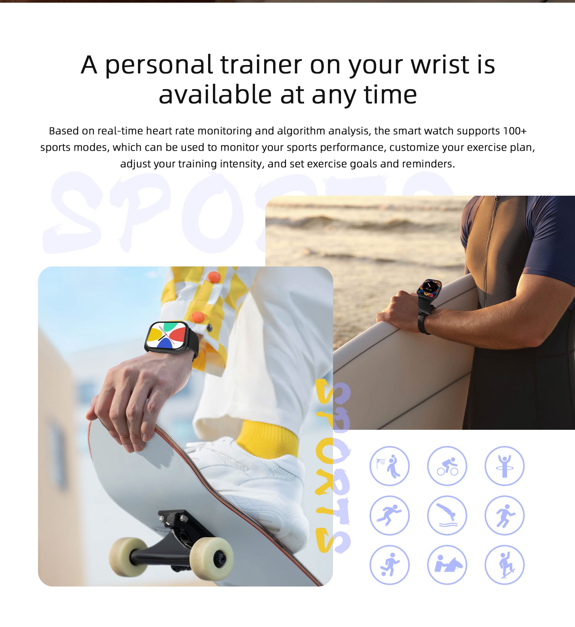 Multifunctional Smartwatch – Call Reminder, Sleep Tracker, Stylish for Daily Wear