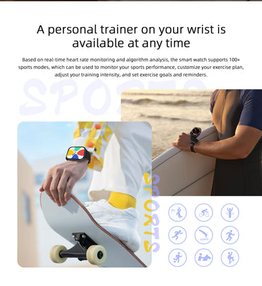 Smart watch with bright screen works well in sunlight easy to read all data